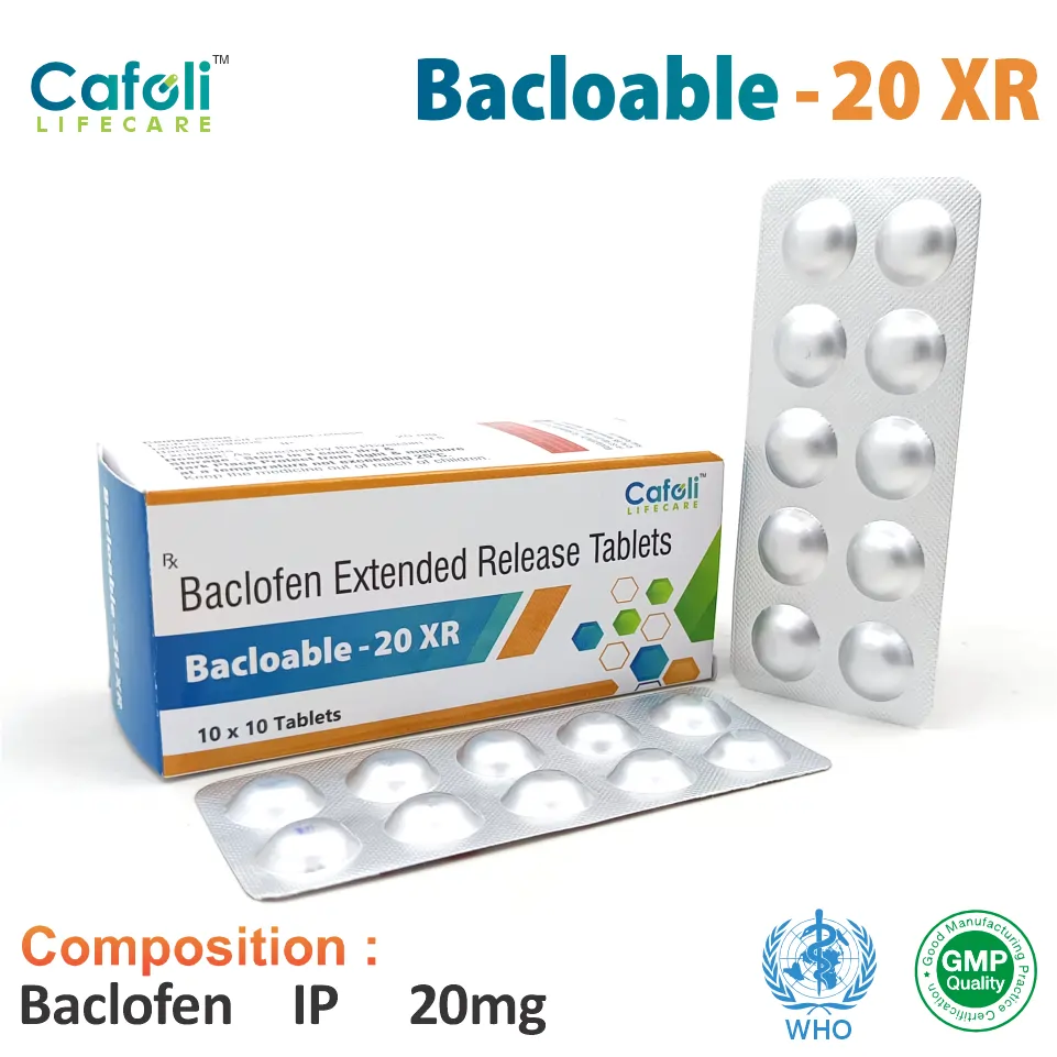 Baclofen 20mg Tablet at Best Price in PCD Pharmacia Franchise for Muscle Relaxant and Muscle Spasms, Spinal Cord Injury